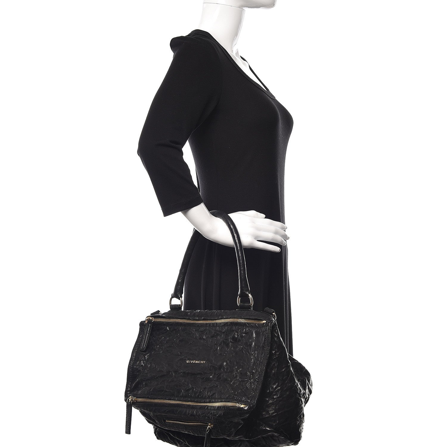 Givenchy Tumbled Sheepskin Medium Pandora Bag Black 2 of 14