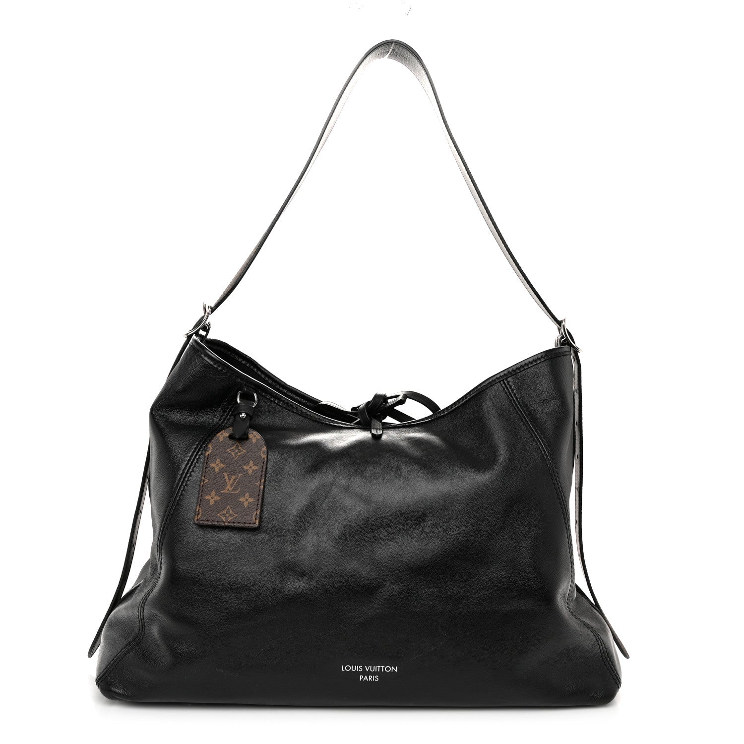Louis Vuitton Lambskin CarryAll Vibe MM Black 1 of 10