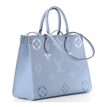 Louis Vuitton Empreinte Monogram Giant By The Pool Onthego MM Summer Blue 2 of 5