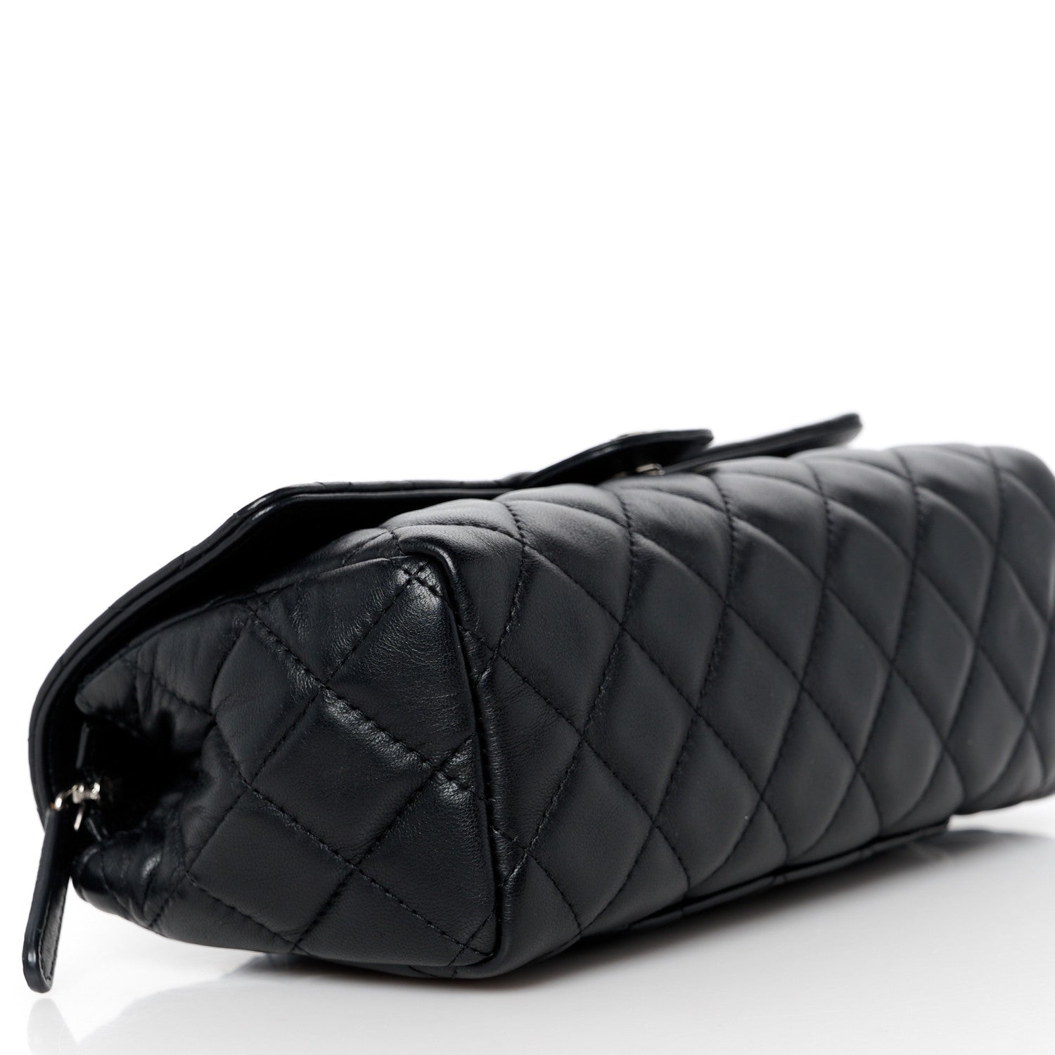 Chanel Lambskin Quilted Flap Cosmetic Case Black 9 of 11