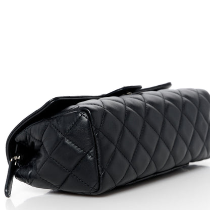 Chanel Lambskin Quilted Flap Cosmetic Case Black 9 of 11