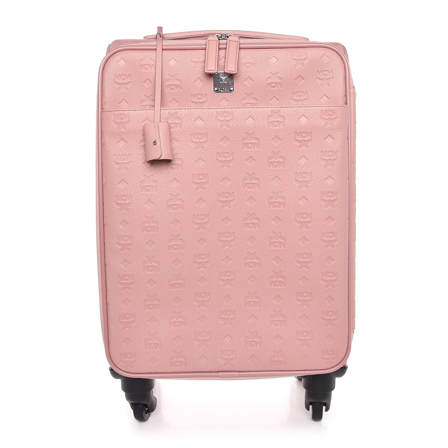 Calfskin Ottomar Monogram Luggage Pink