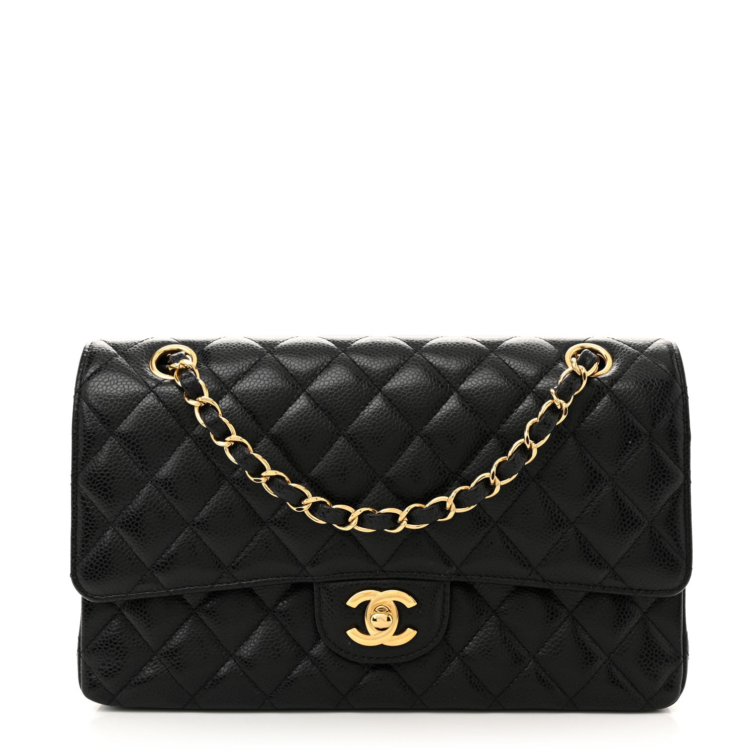 Chanel Caviar Quilted Medium Double Flap Black 1 of 11