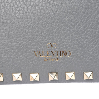 Valentino Garavani Pebbled Calfskin Rockstud Camera Crossbody Bag Light Stone 8 of 8