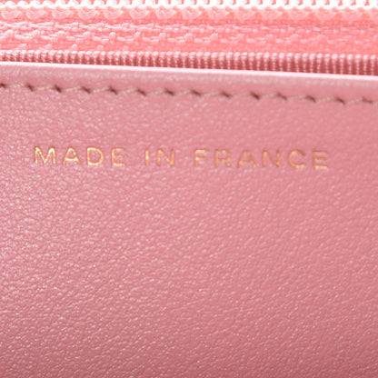 Chanel Iridescent Caviar Quilted Wallet on Chain WOC Rose Pink 7 of 11