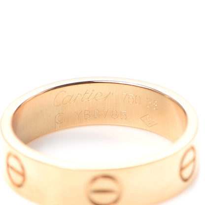 Cartier 18K Yellow Gold 5.5mm LOVE Ring 58 8.25 4 of 5