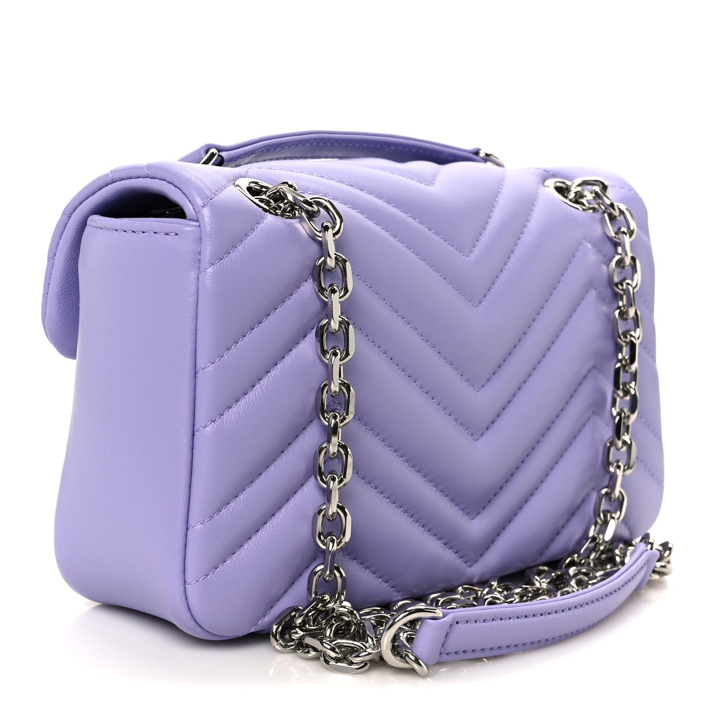 Lambskin Matelasse Small GG Marmont Shoulder Bag Lapis