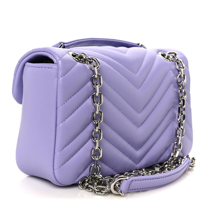 Gucci Lambskin Matelasse Small GG Marmont Shoulder Bag Lapis 3 of 11
