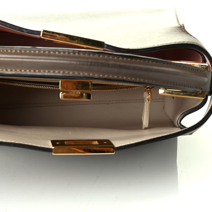 Fendi Vitello Tahiti Burro Bi-Color Medium Peekaboo Iconic Essentially Satchel Maya Camelia Confetto 4 of 7