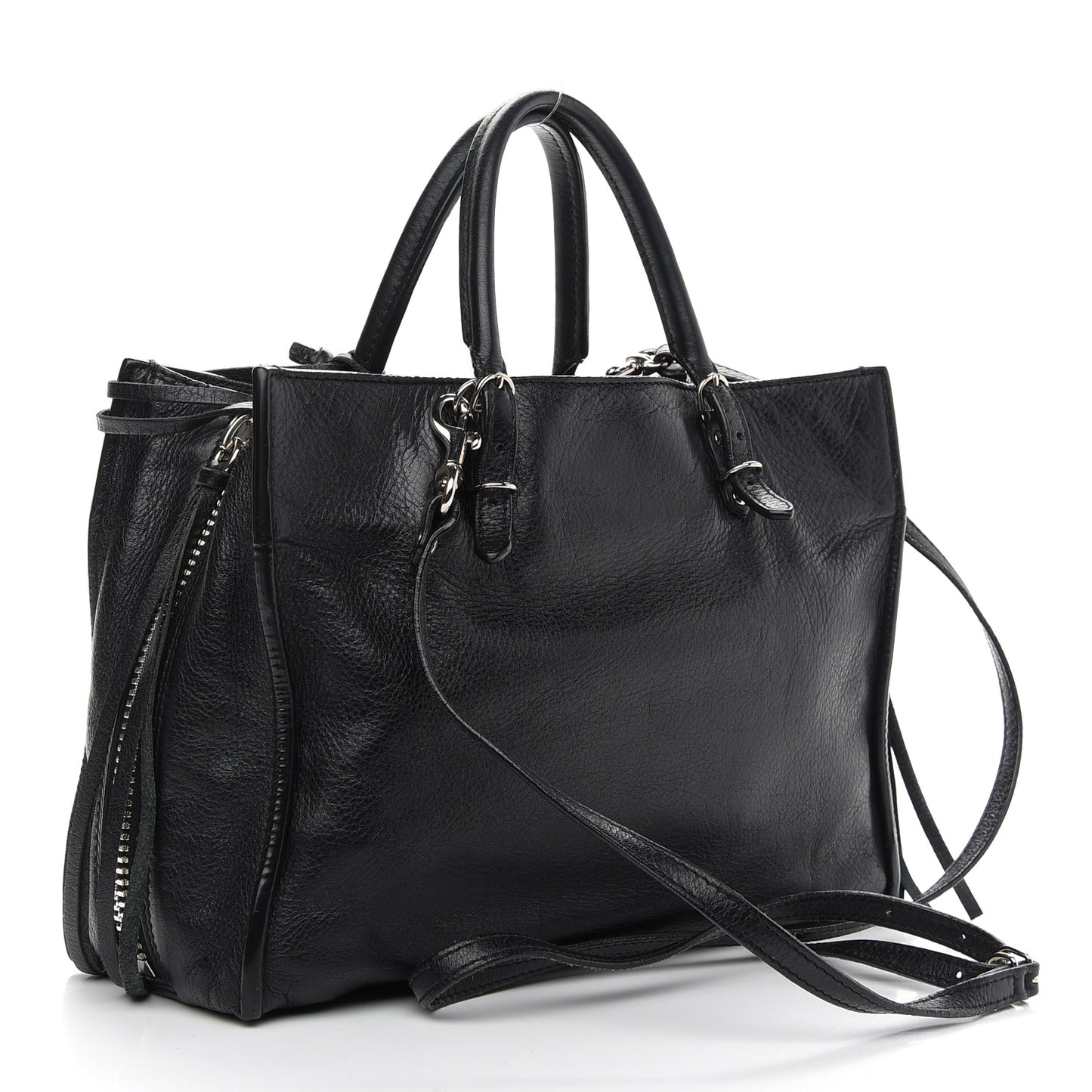 Veau Papier A6 Zip Around Tote Black