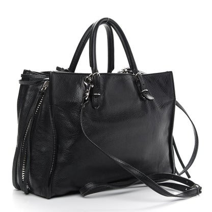 Balenciaga Veau Papier A6 Zip Around Tote Black 3 of 11