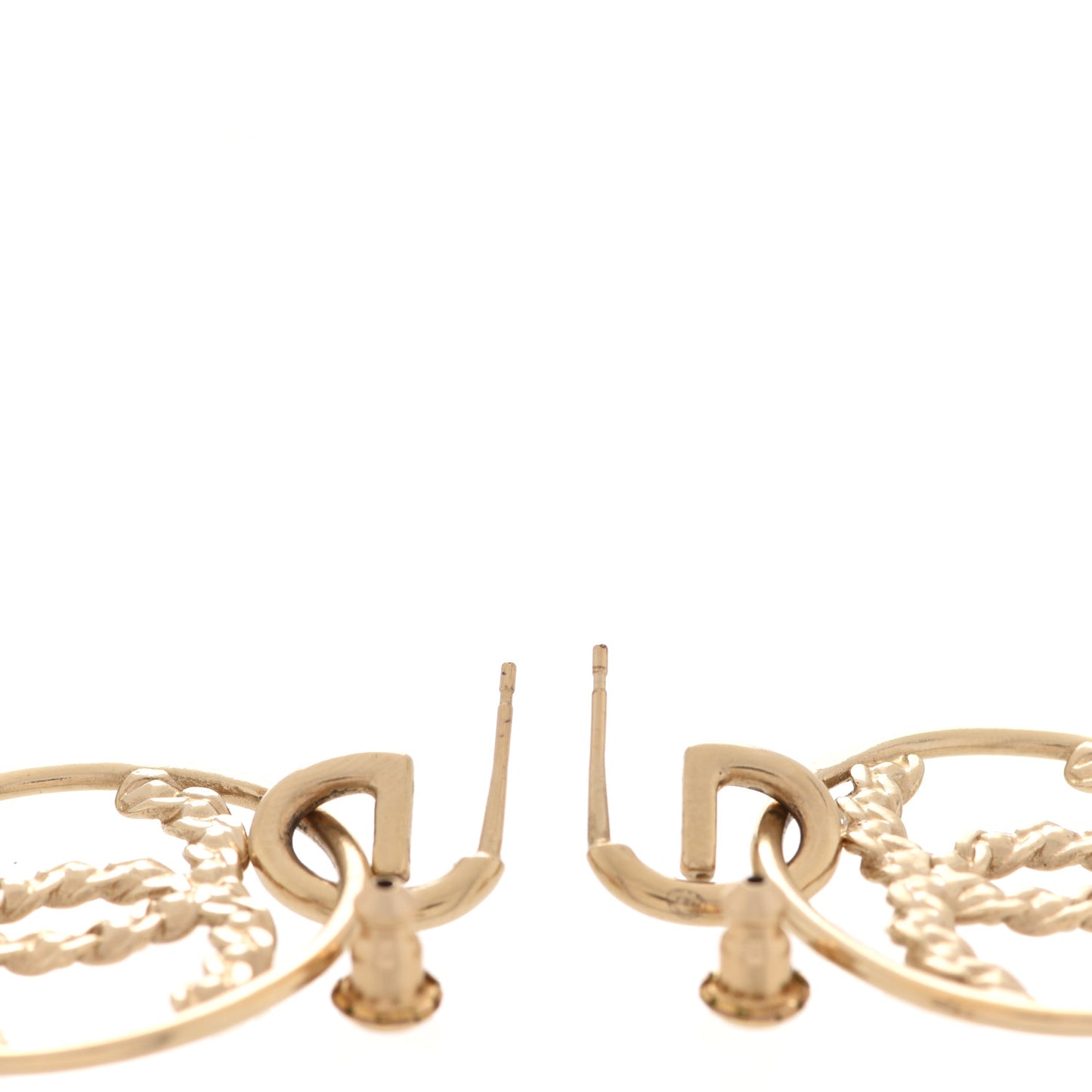 Baguette Crystal High Society CC Drop Earrings Gold
