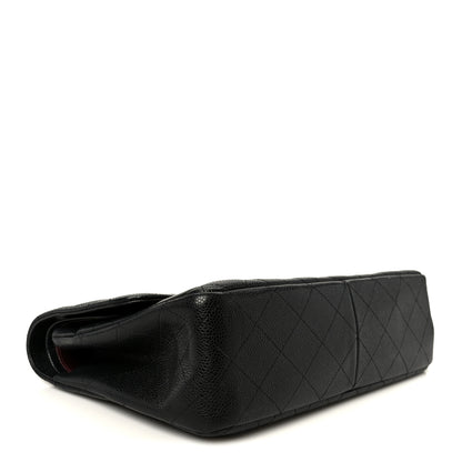 Chanel Caviar Quilted Jumbo Double Flap Black 4 of 11