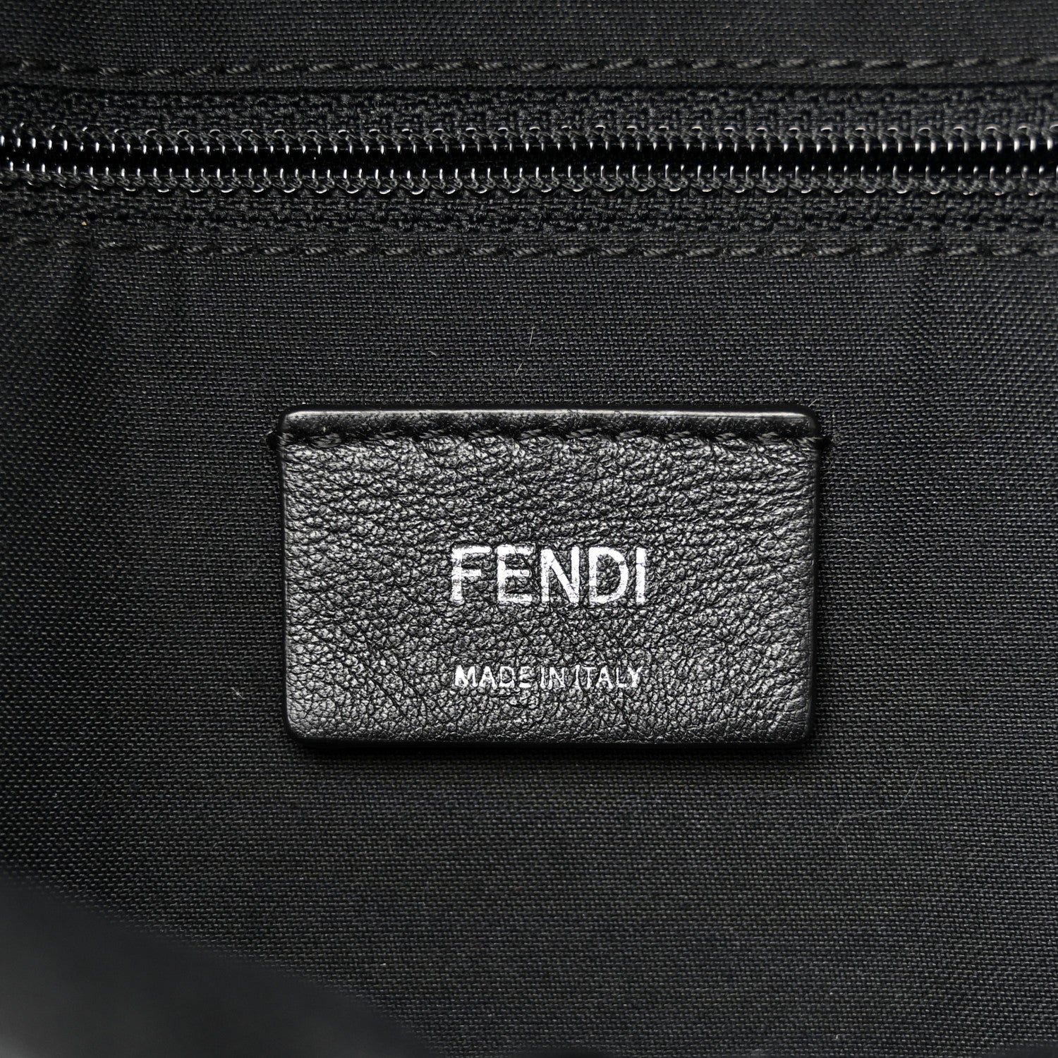 Fendi Nylon Vitello Dolce Goat Fox Fur Crocodile Monster Eyes Mini Backpack Black Sunflower 11 of 19