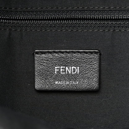 Fendi Nylon Vitello Dolce Goat Fox Fur Crocodile Monster Eyes Mini Backpack Black Sunflower 11 of 19