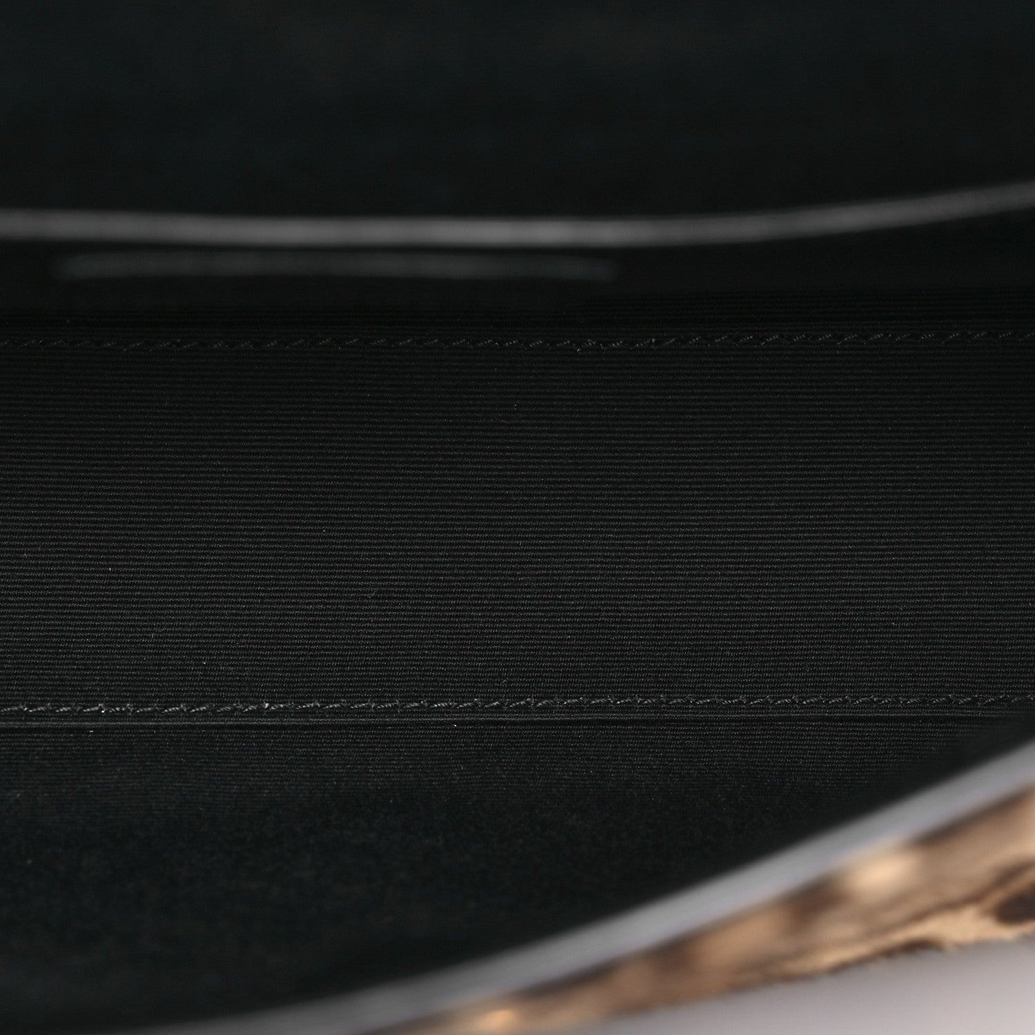 Saint Laurent Calfskin Pony Hair Leopard Print Manhattan Baguette Black 5 of 16