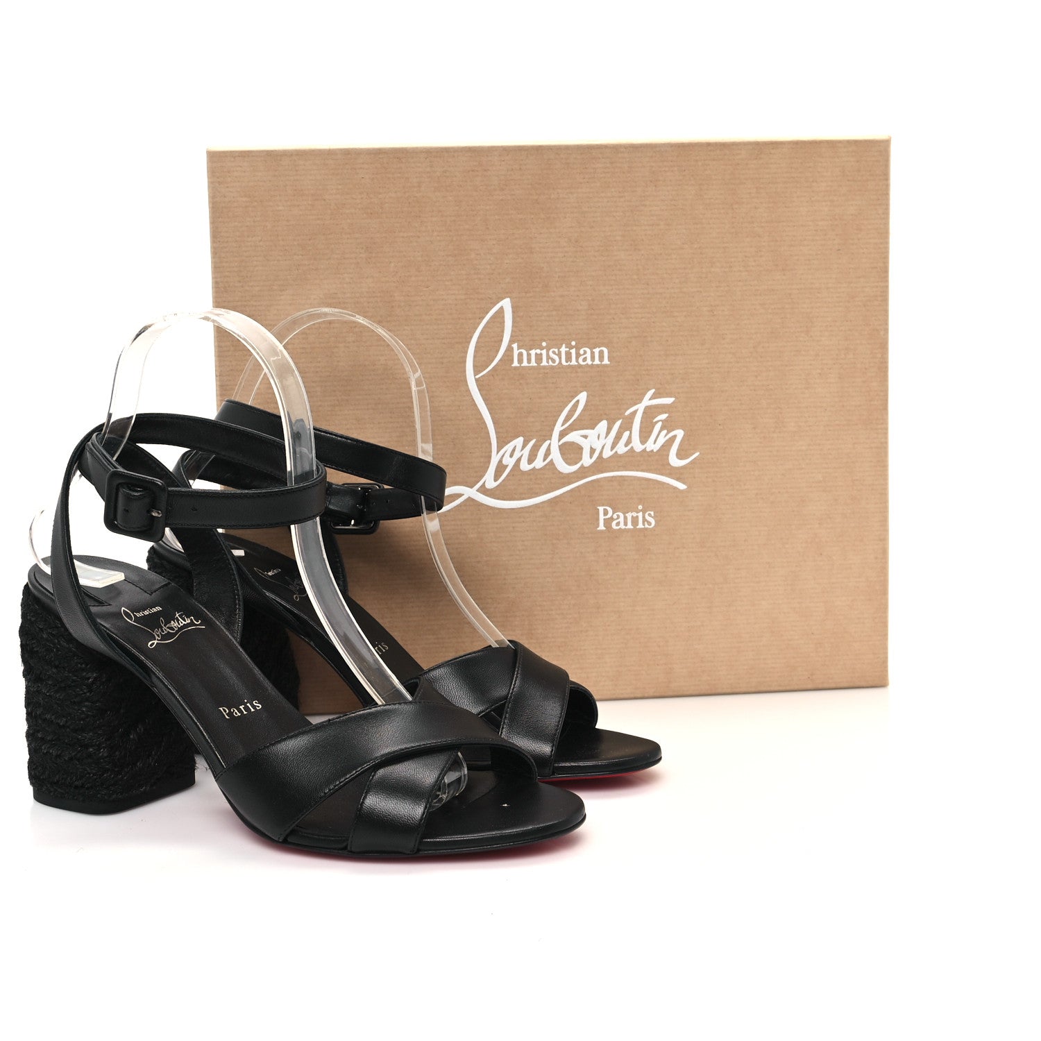Christian Louboutin Nappa Summer Mariza 85 Sandals 39 Black 10 of 10