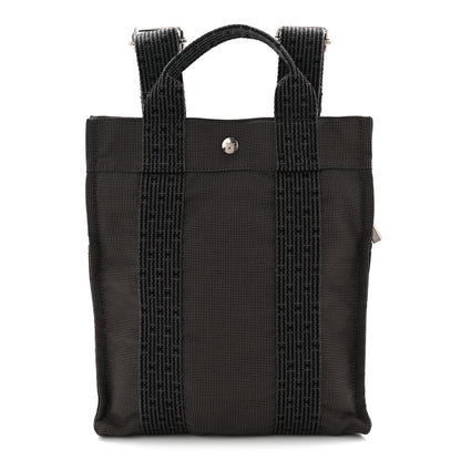 Hermes Canvas Herline Backpack Grey 2 of 17