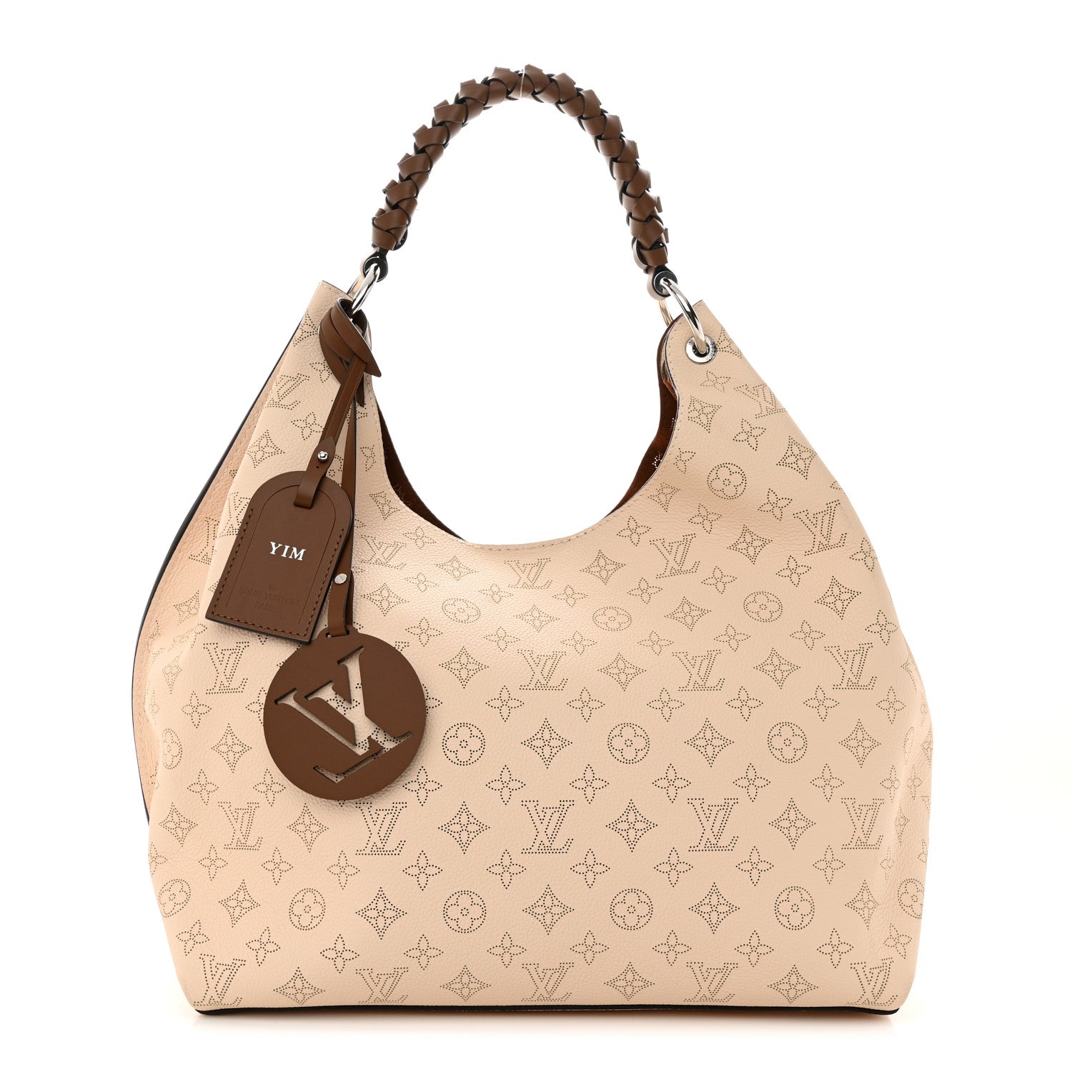 Louis Vuitton Mahina Carmel Hobo Creme 1 of 10