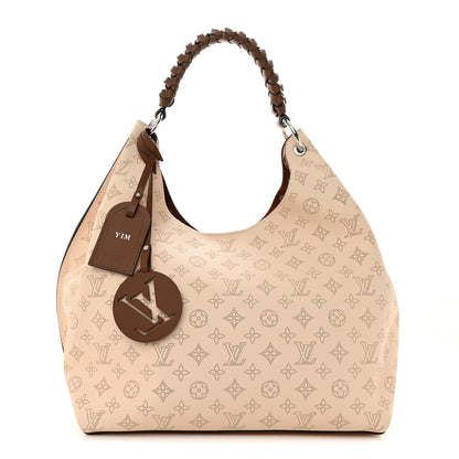 Louis Vuitton Mahina Carmel Hobo Creme 1 of 10
