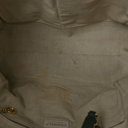 Chanel Mixed Fibers Large Deauville Tote Black 4 of 11