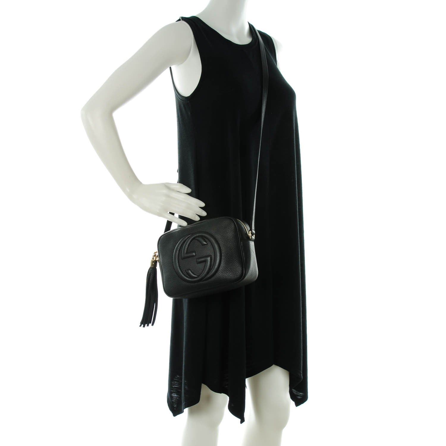 Gucci Pebbled Calfskin Small Soho Disco Bag Black 2 of 7