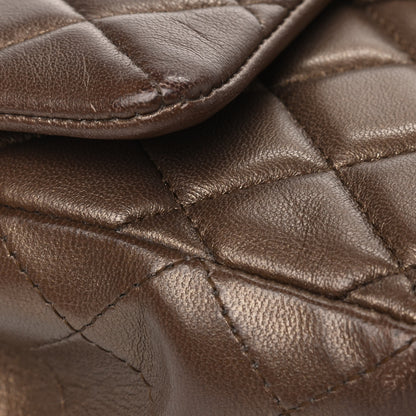 Chanel Metallic Lambskin Quilted Mini Rectangular Flap Gold 8 of 10