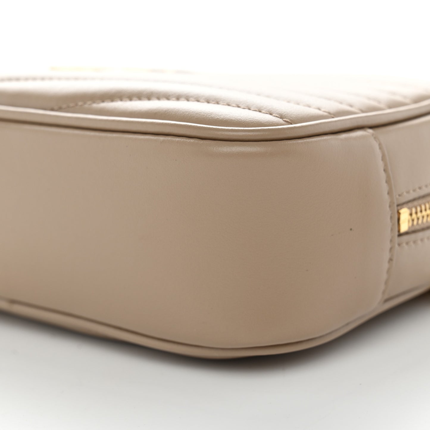 Calfskin Matelasse Monogram Mini Lou Camera Bag Dark Beige