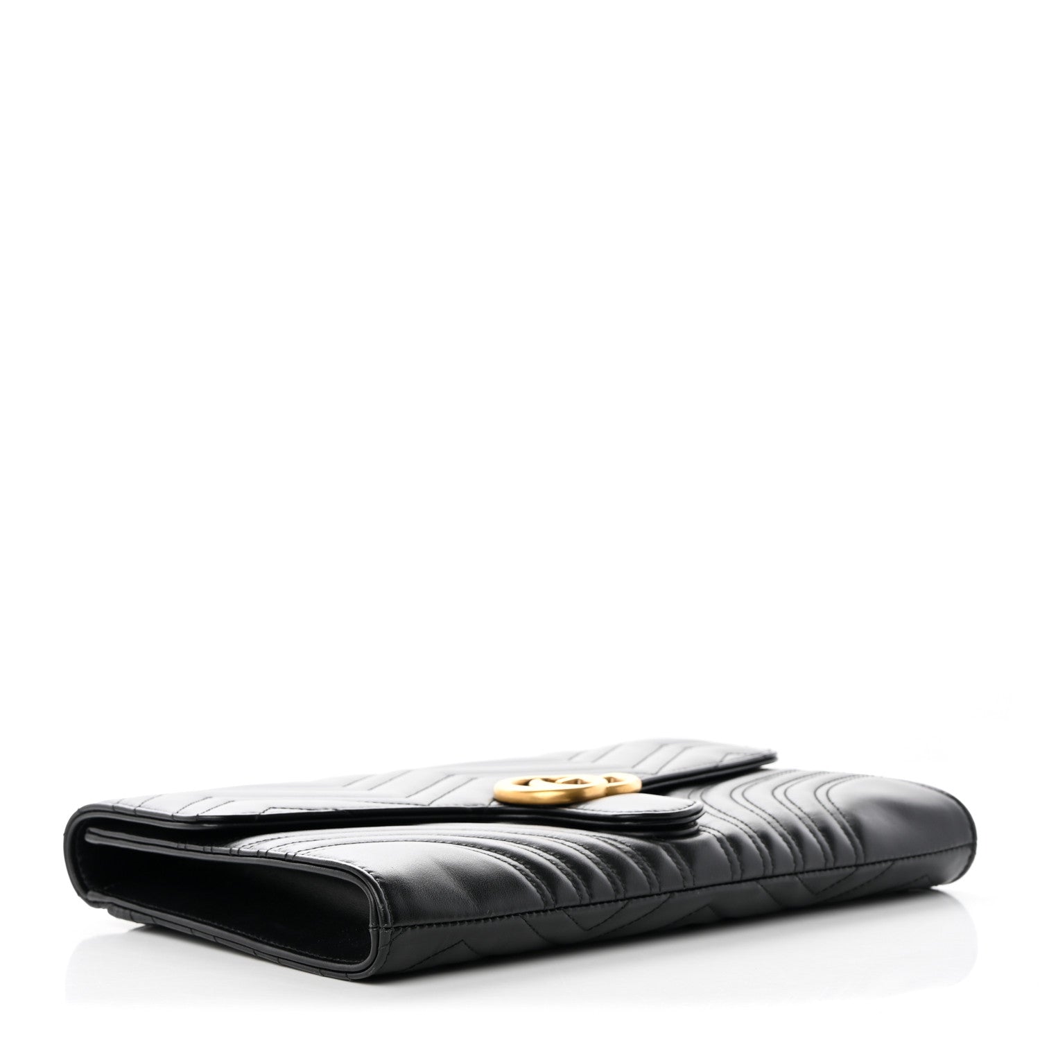 Gucci Calfskin Matelasse GG Marmont Clutch Black 4 of 12