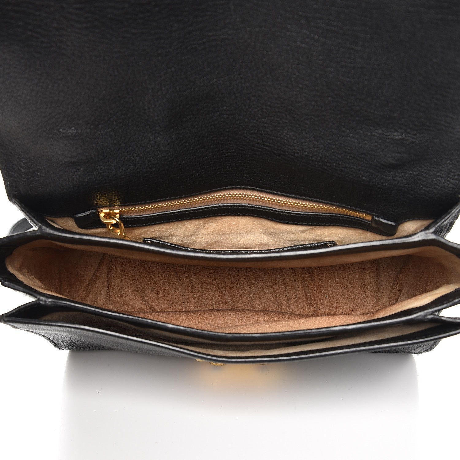 Miu Miu Goatskin Madras Shoulder Bag Nero Black 5 of 10