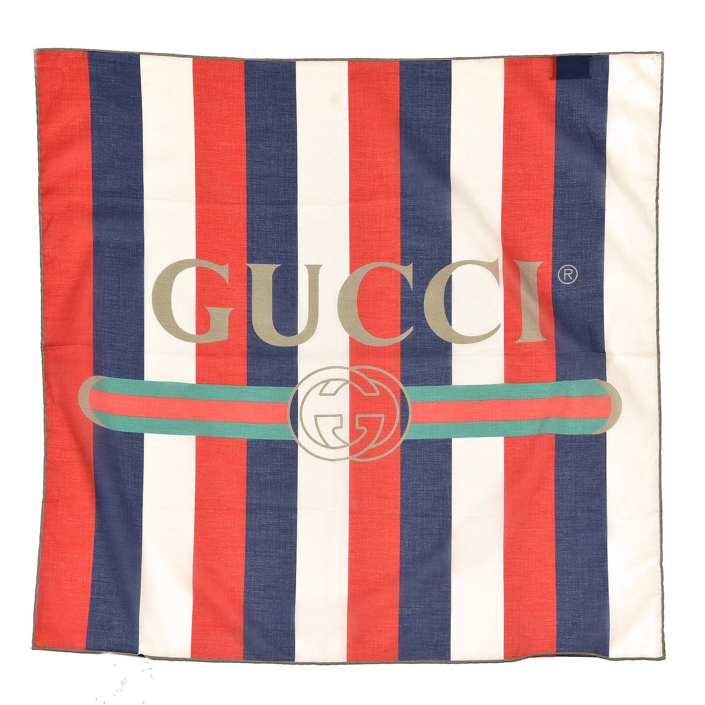 Cotton Mens Sylvie Logo Scarf Red