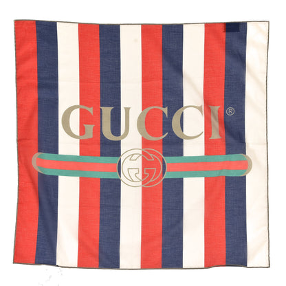Gucci Cotton Mens Sylvie Logo Scarf Red 1 of 4
