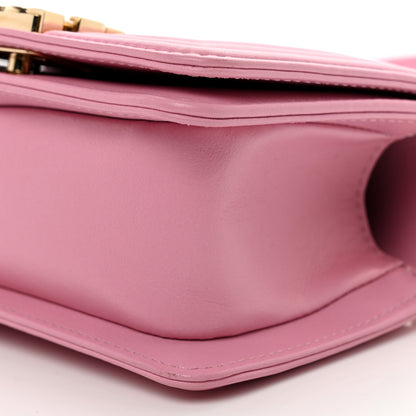 Chanel Calfskin Chevron Quilted Mini Boy Flap Pink 10 of 10