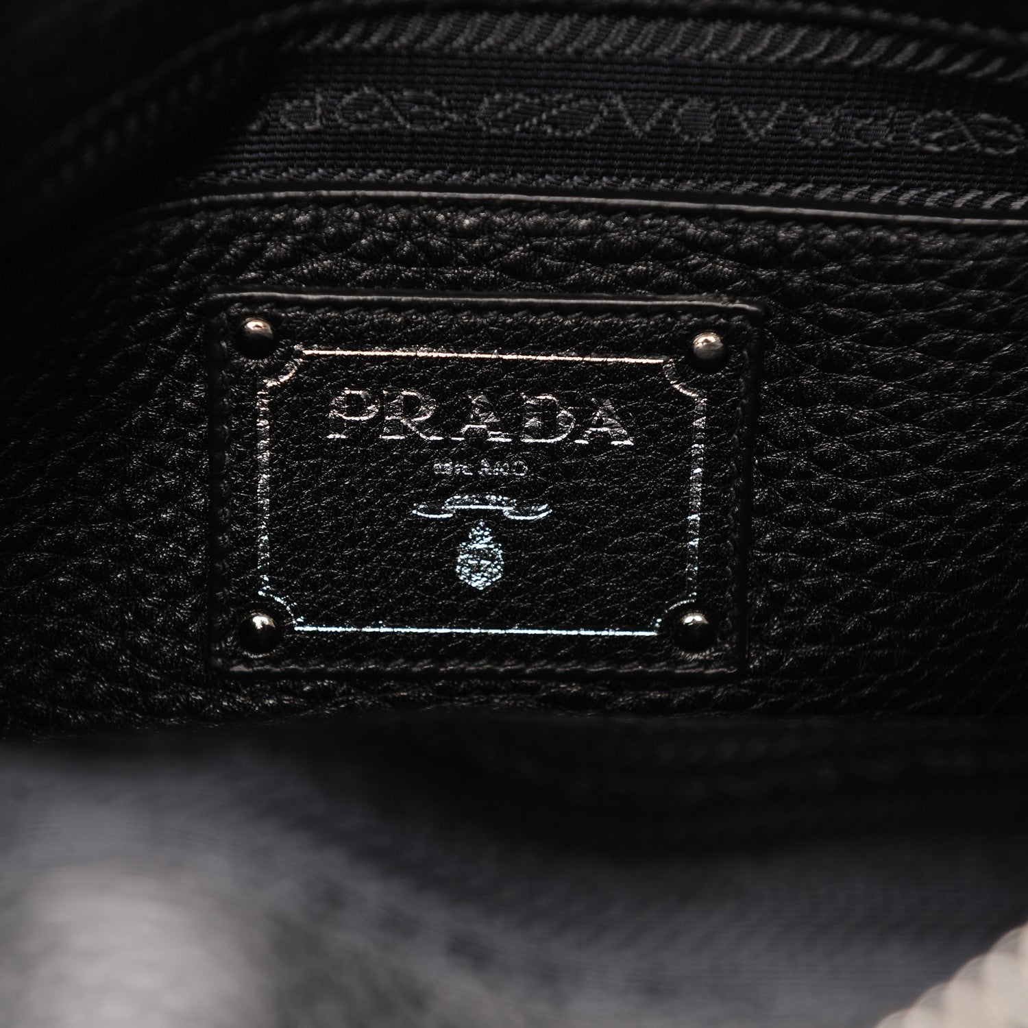 Prada Vitello Daino Tote Nero Black 6 of 10