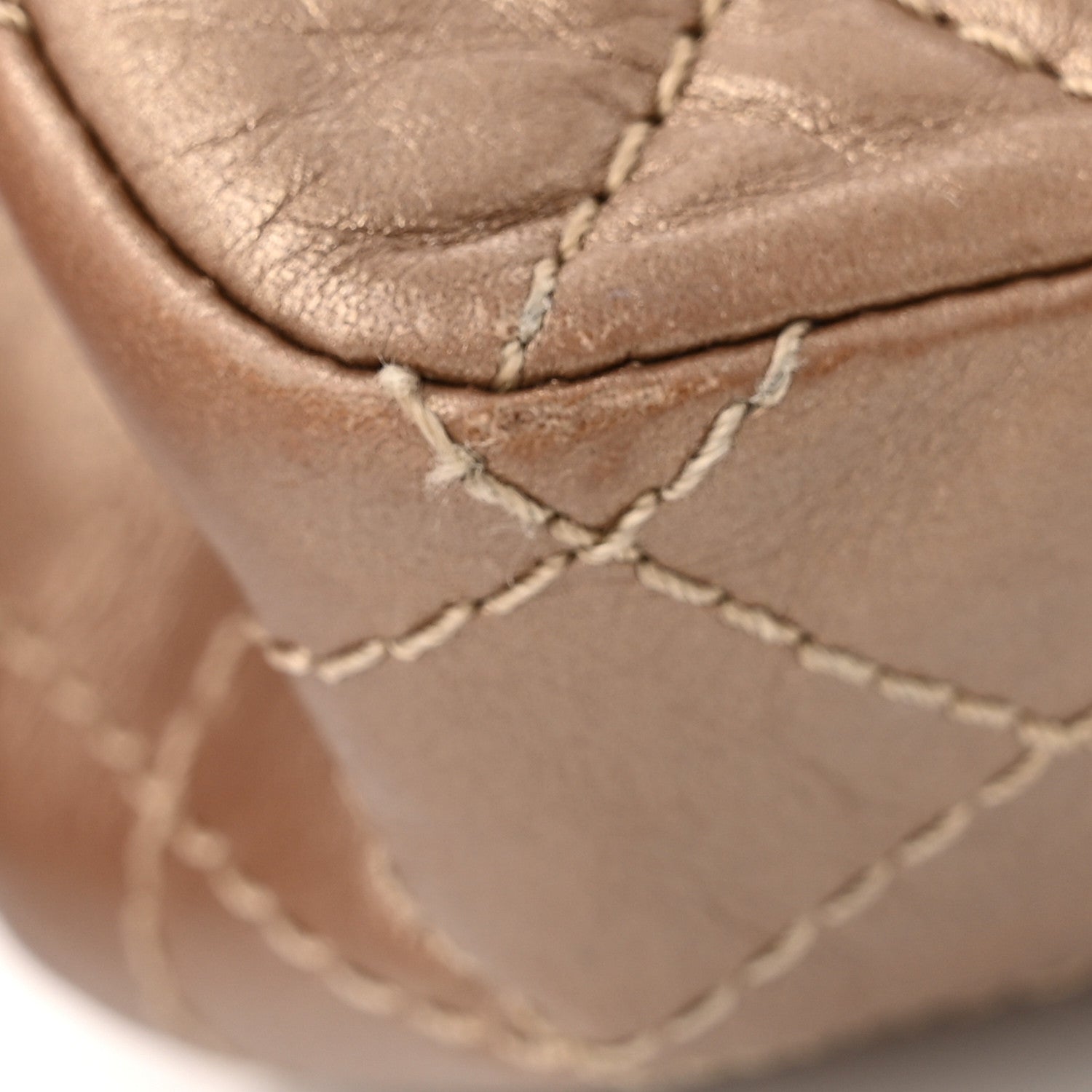 Chanel Metallic Aged Calfskin Quilted 2.55 Reissue 225 Flap Dark Gold 12 of 15