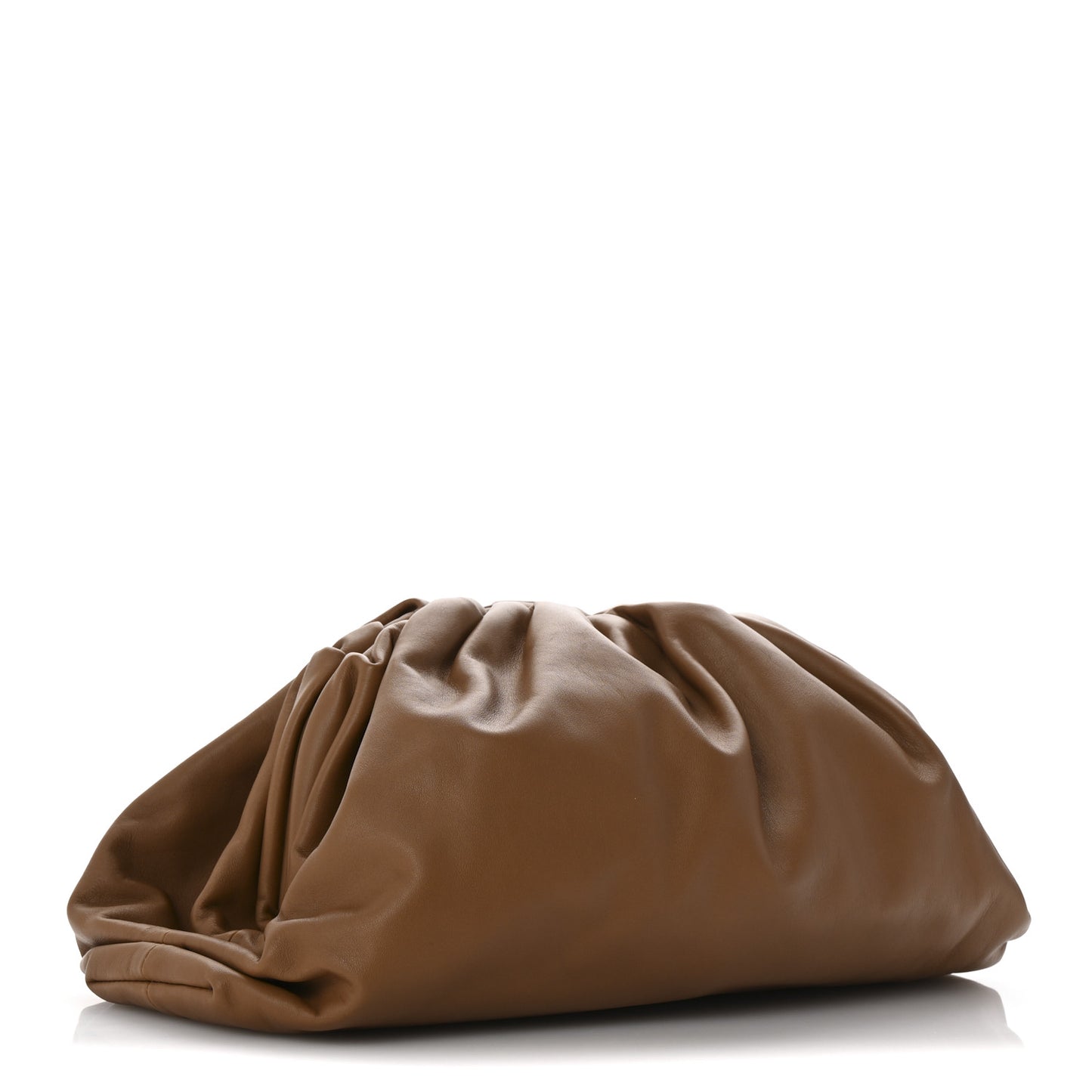 Smooth Butter Calf The Pouch Oversized Clutch Teak