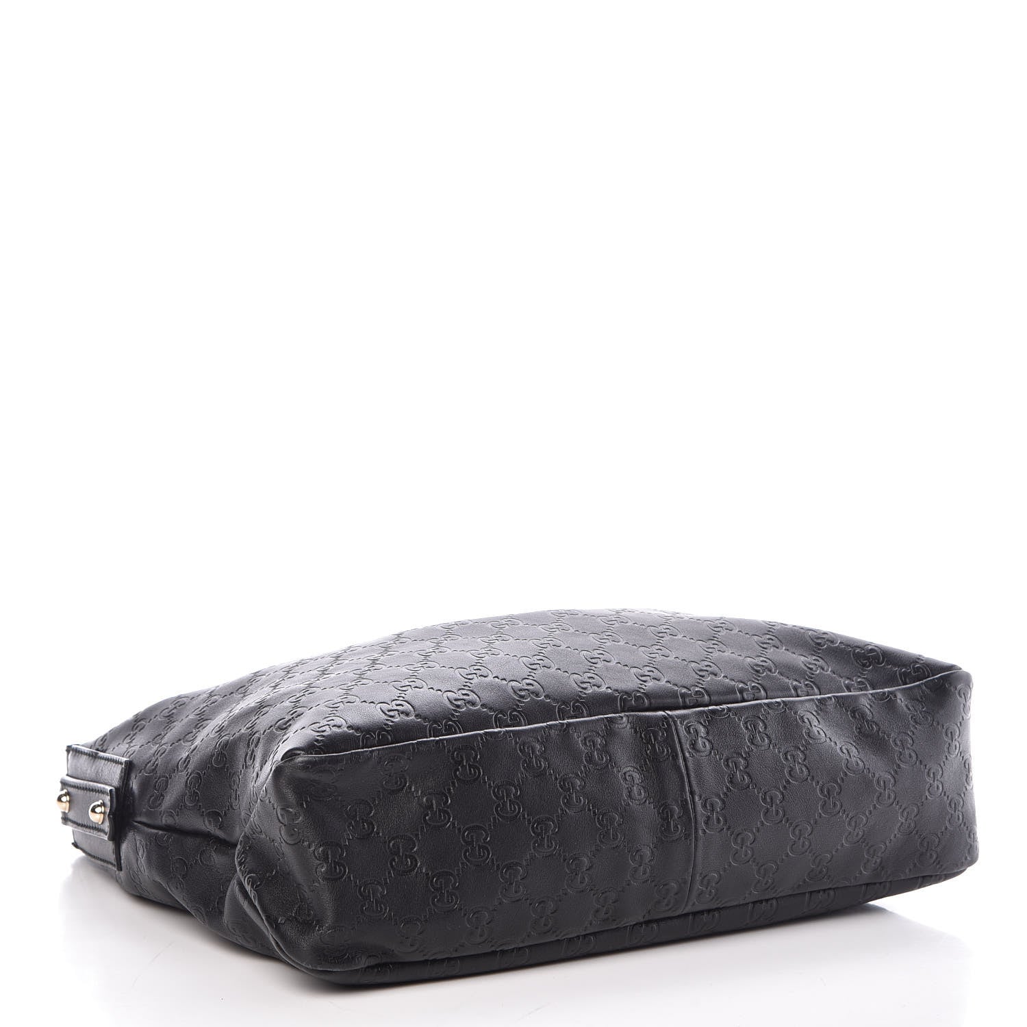 Gucci Guccissima Medium Horsebit Chain Hobo Black 4 of 10