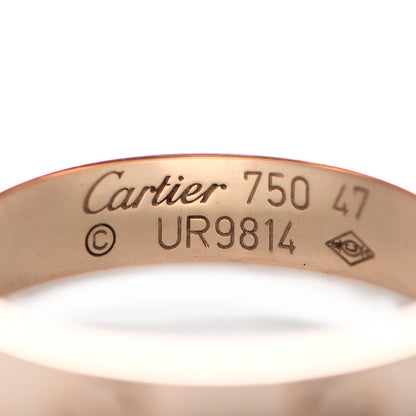 Cartier 18K Pink Gold 3.5mm LOVE Wedding Band Ring 47 4 4 of 4
