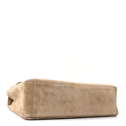 Chanel Suede Calfskin Souplissimo Maxi Flap Dark Beige 4 of 10