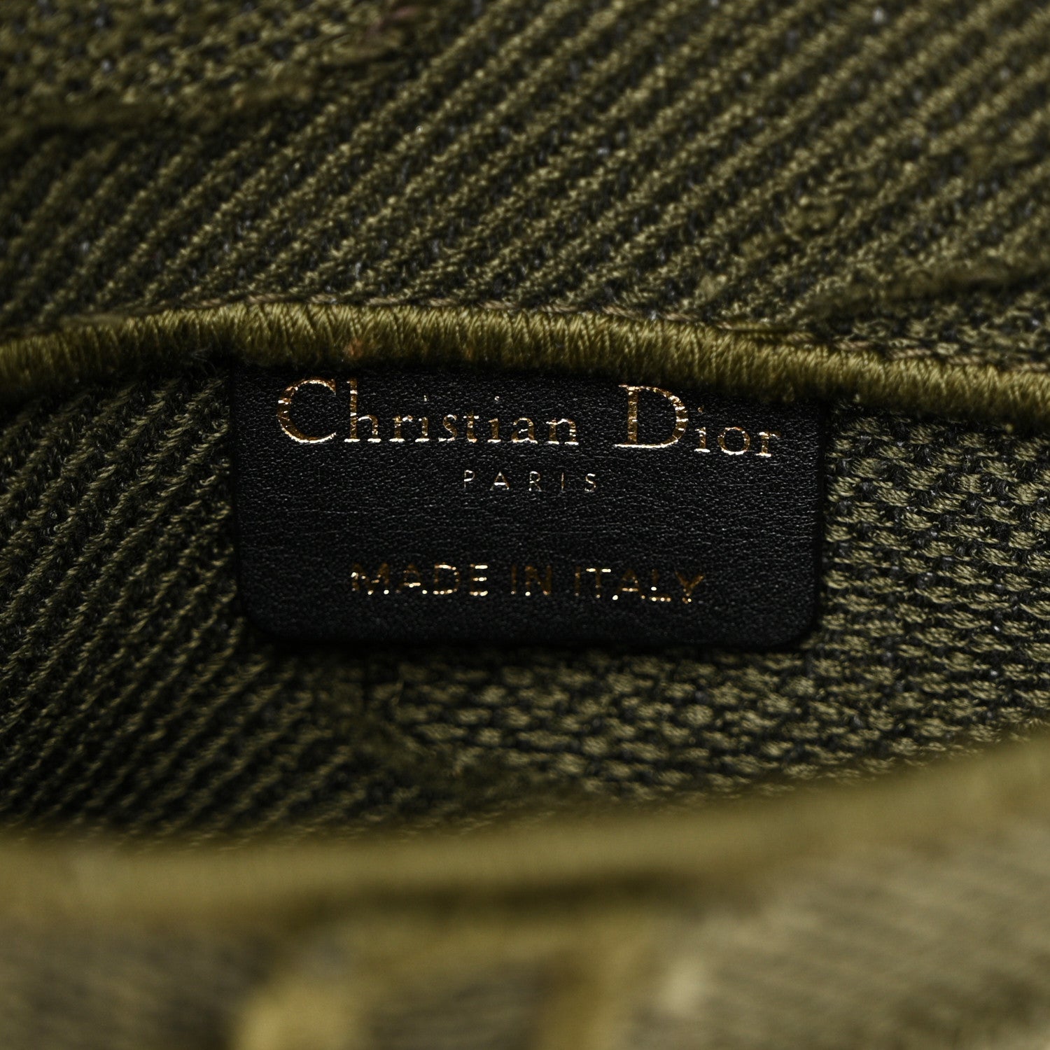 Christian Dior Canvas Embroidered Camouflage Saddle Belt Bag Green 6 of 10