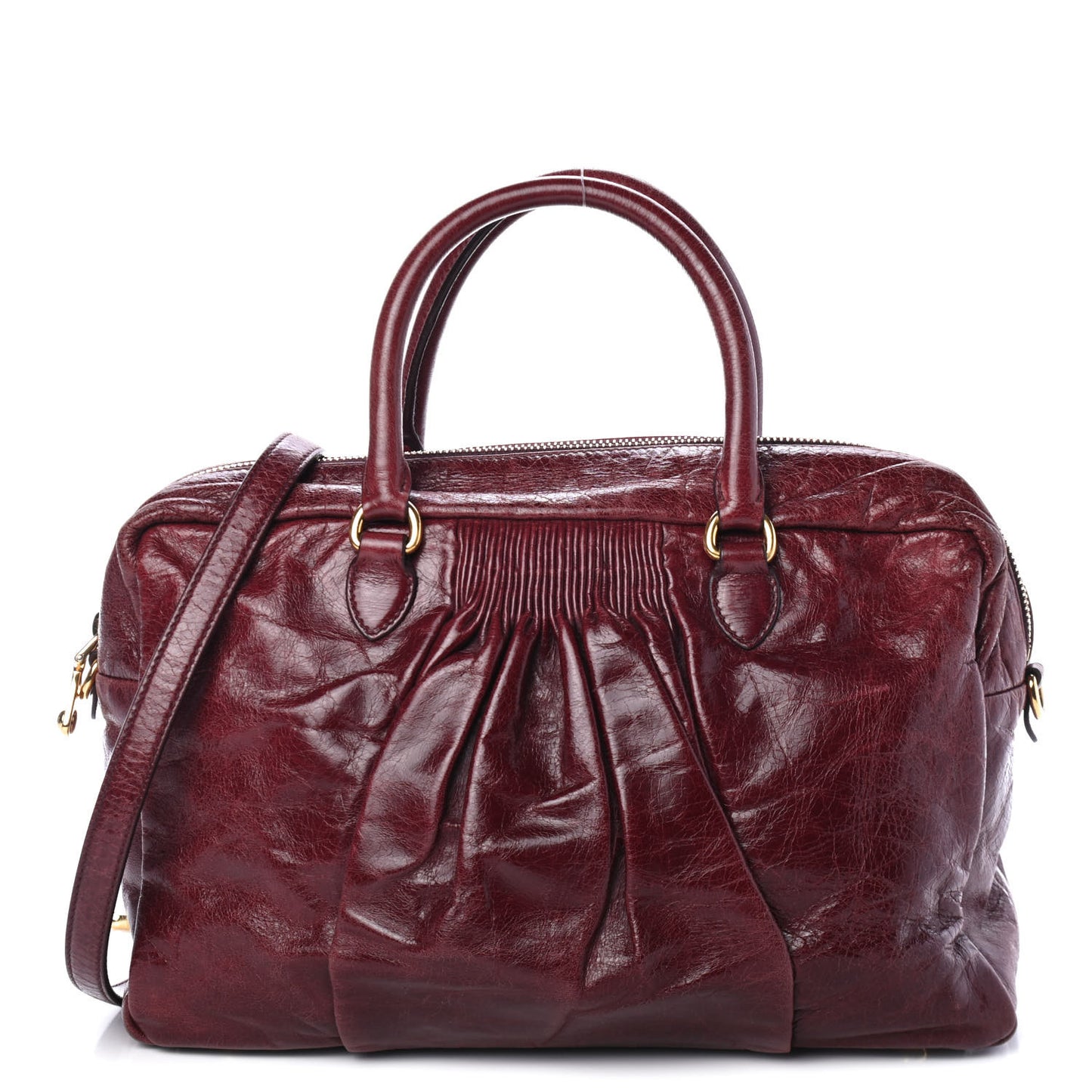 Vitello Lux Bauletto Top Handle Bowler Ribes