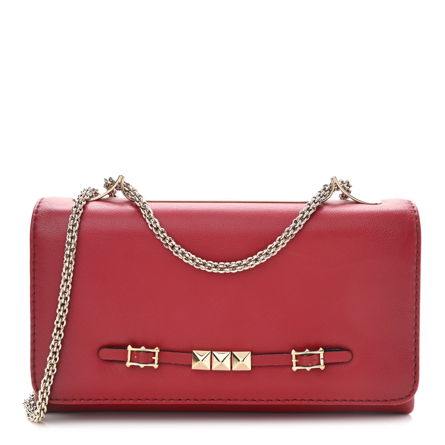 Valentino Garavani Nappa Va Va Voom Rouge Absolute Shoulder Bag Red 1 of 14