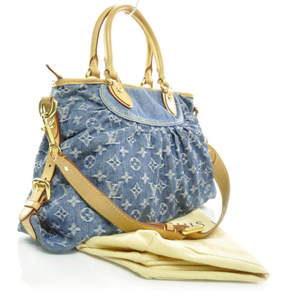 Louis Vuitton Denim Neo Cabby MM Blue 3 of 9