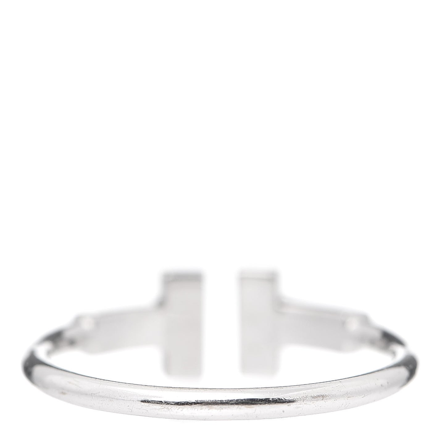18K White Gold Diamond T Wire Ring 51 5.75