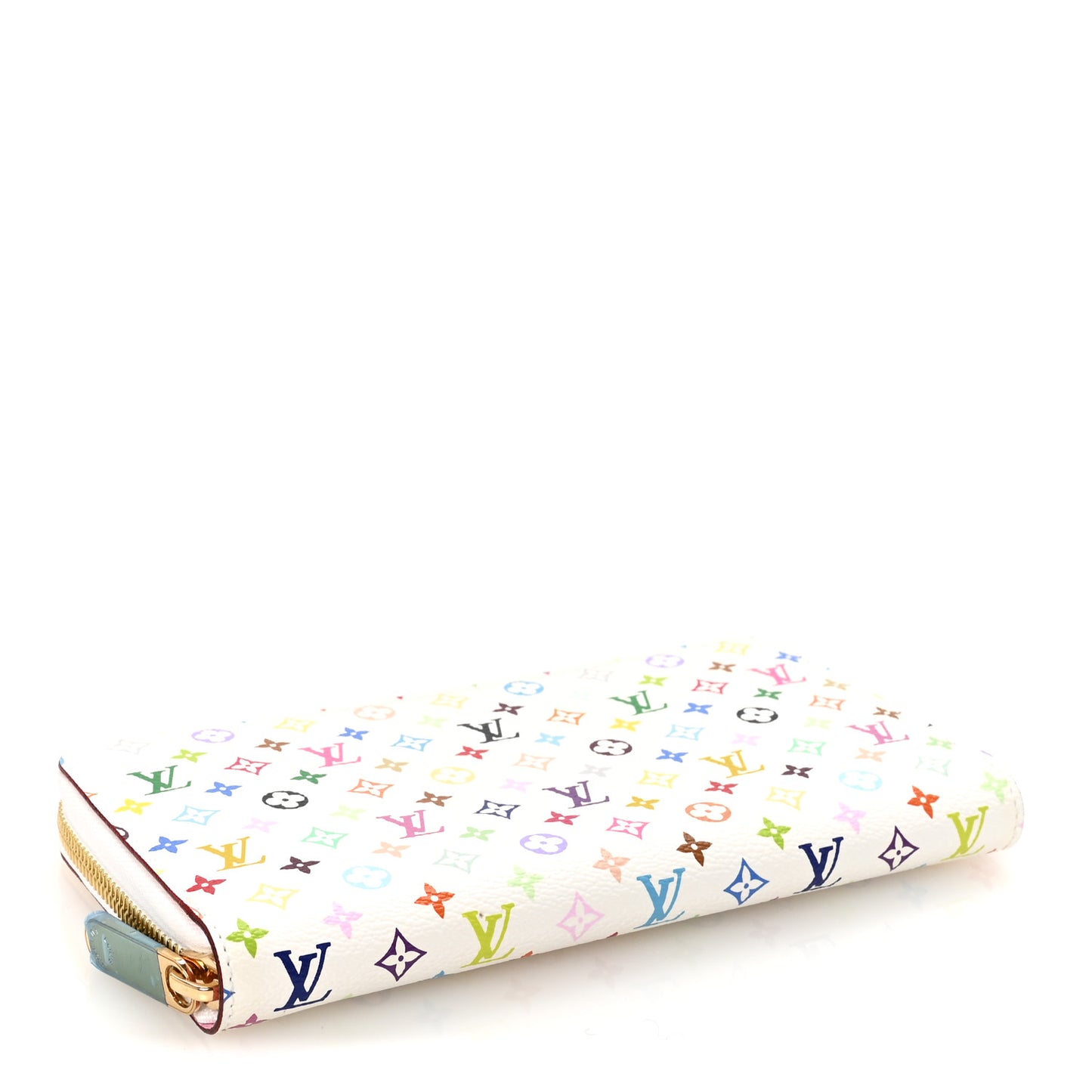 Monogram Multicolor Zippy Wallet White Litchi