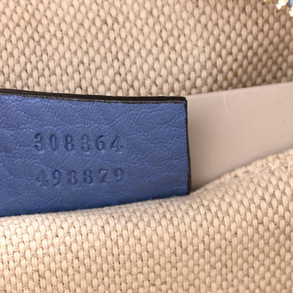 Gucci Pebbled Calfskin Small Soho Disco Bag Periwinkle 6 of 9
