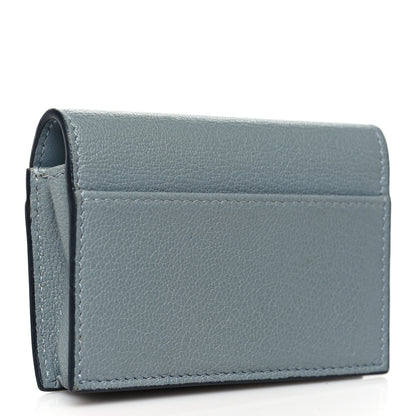 Christian Dior Goatskin Saddle Card Holder Sky Blue 3 of 8