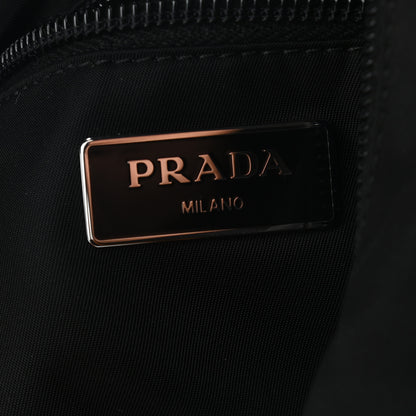 Prada Nylon New Vela Studded Sling Backpack Black Fuoco 6 of 9