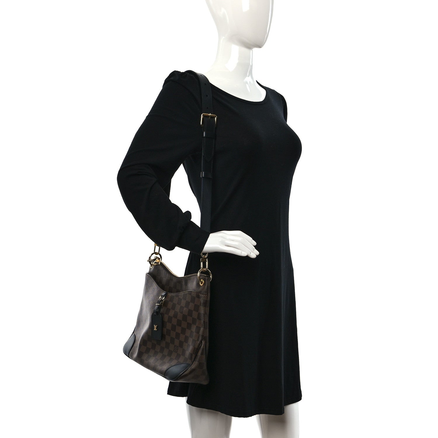 Louis Vuitton Damier Ebene Odeon MM Black 3 of 8
