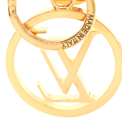 Louis Vuitton LV Circle Bag Charm Key Holder Gold 4 of 5